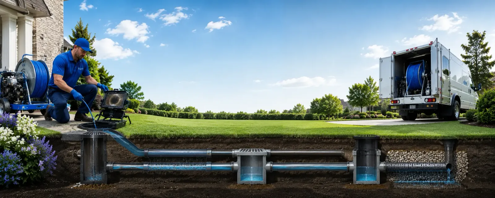 Outdoor drain cleaning information for Milan, MI